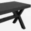 Stół ogrodowy Rustic plastikowy antracytowy 80x140 cm,3