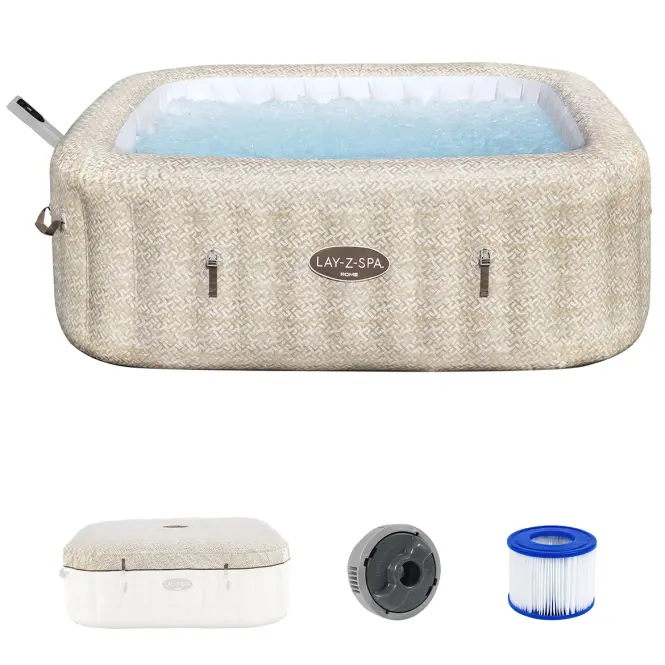 Jacuzzi ogrodowe z hydromasażem Spa 2.01x2.01x0.71m Rome 6001M