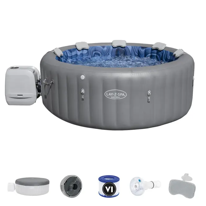 Jacuzzi ogrodowe z hydromasażem Spa 2.16x0.8m Santorini 6001T