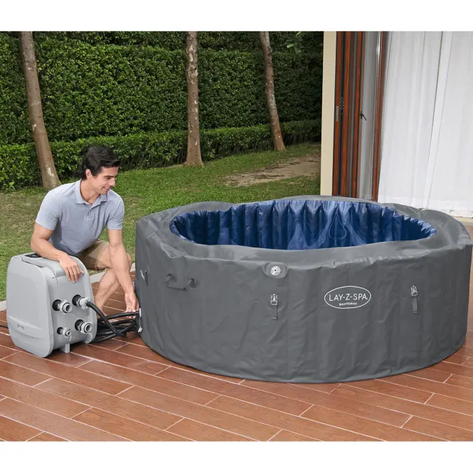 Jacuzzi ogrodowe z hydromasażem Spa 2.16x0.8m Santorini 6001T