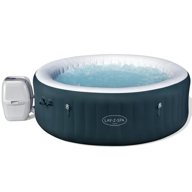 Jacuzzi ogrodowe z hydromasażem 1.96x1.96m Miami dark green 6001D
