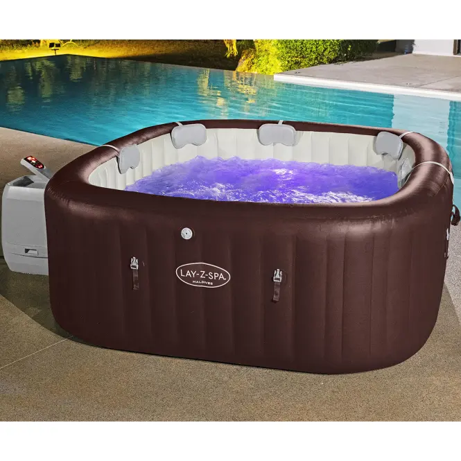 Jacuzzi ogrodowe z hydromasażem Spa 2.01x2.01x0.8m Maldives 6001U