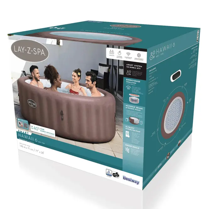 Jacuzzi ogrodowe z hydromasażem Spa 1.96x0.71m Hawaii 6001G