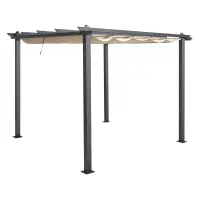 Pawilon ogrodowy / pergola Pescara 3x3x2.35m beżowy