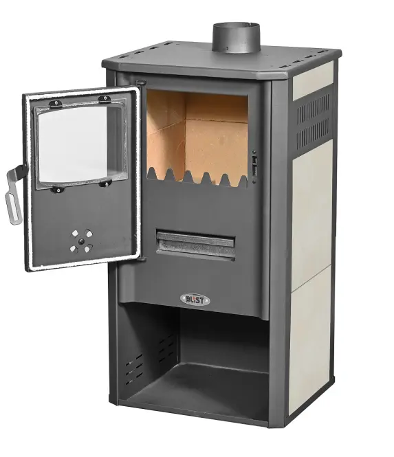 Piec kominkowy Atene S Ceramic 7,2 kW beżowy
