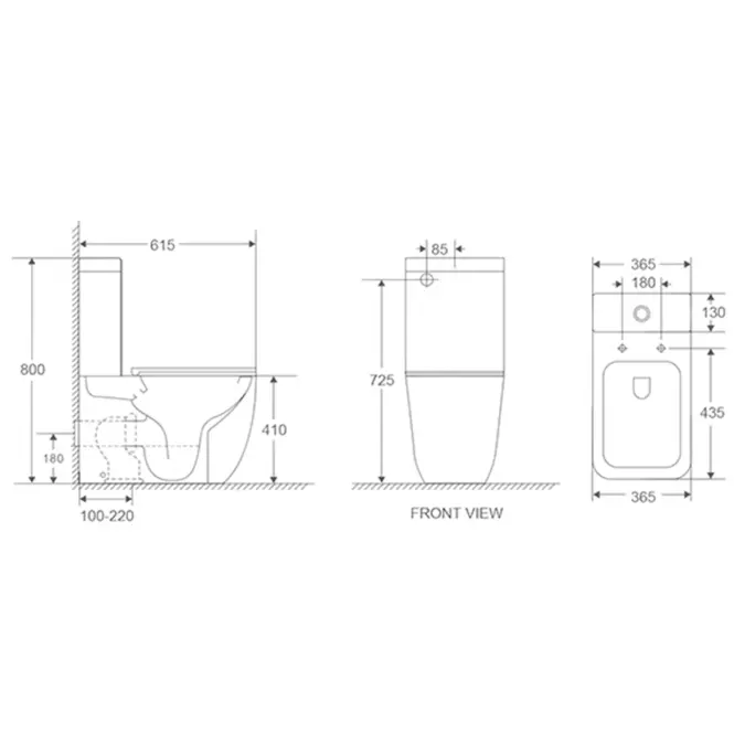 Kompakt Enzo Rimless z deską wolnoopadającą spłukiwanie wirowe