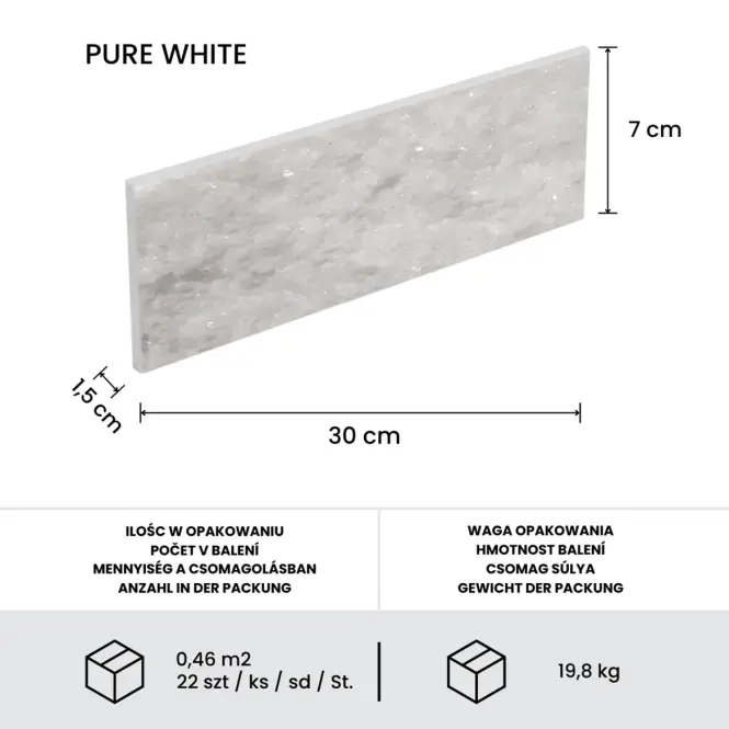 Kamień Naturalny Marmur Pure White