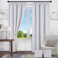 Zasłona na taśmie Lori SX8922A 135x180 srebrny