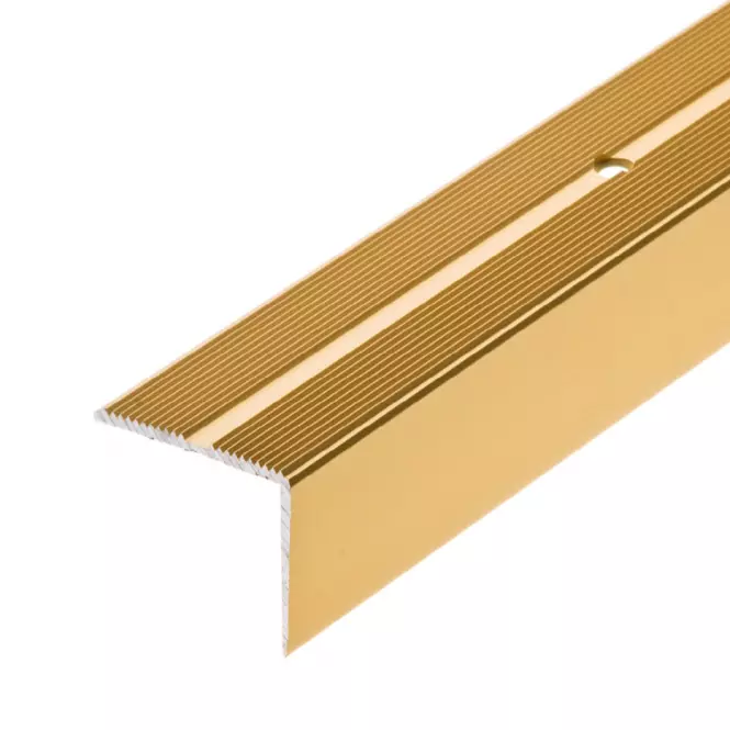 Listwa schodowa z ryflem LSSR 42X22 2,0m złoty
