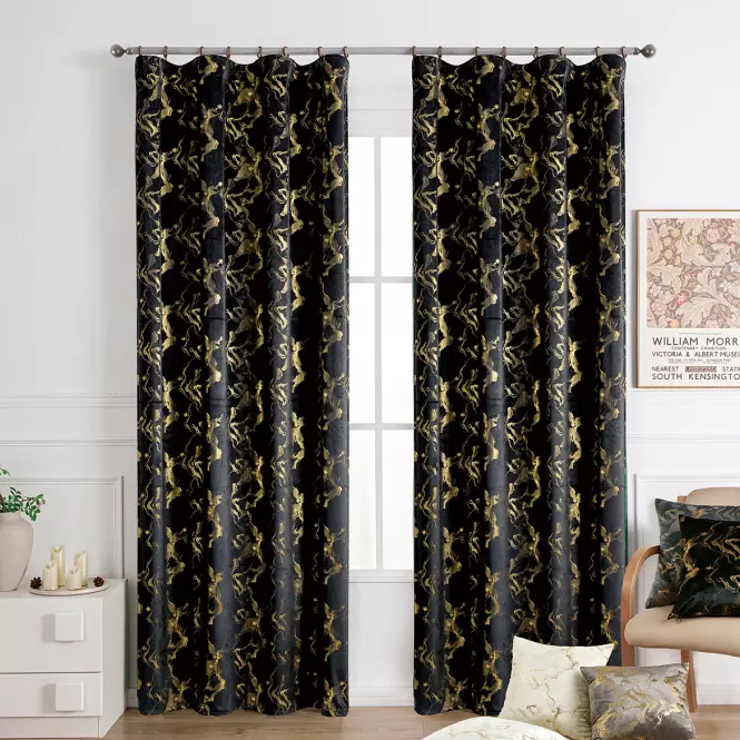 Zasłona na taśmie KLOE VET427/6/210GSM 140x250 czarny
