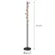 Wieszak Gc6767 Czarny/Orzech,2