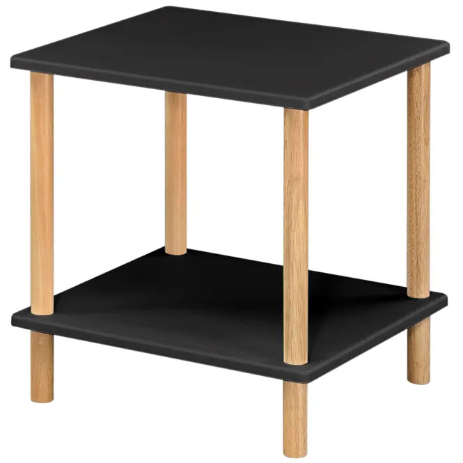 Stolik Gc7404 40x40x45 Czarny/Naturalny