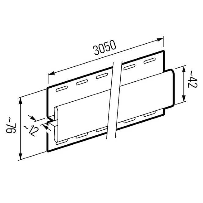 Listwa łącząca SV(P/PU)-18 Jasny Dąb 3.05m