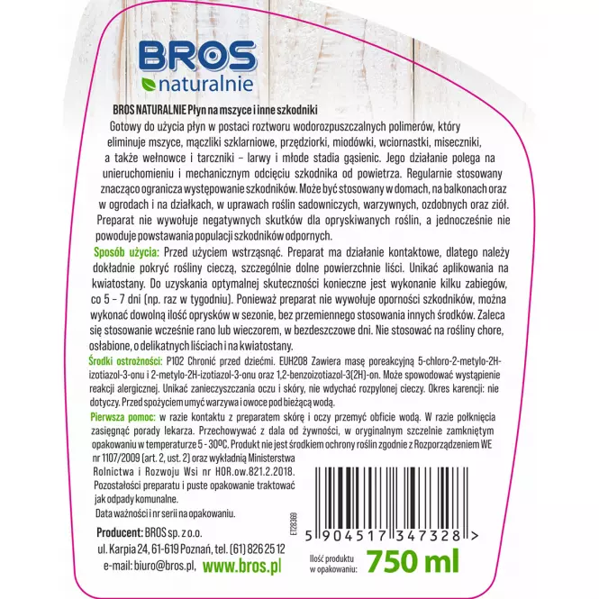 Bros na mszyce i szkodniki 750ml