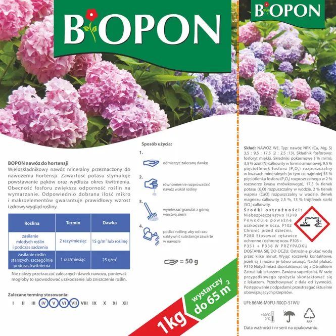 Biopon do hortensji 1kg