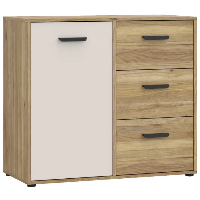 Komoda Mokkaro Mokk221l-M802 Piaskowy /DĄB Mauvella