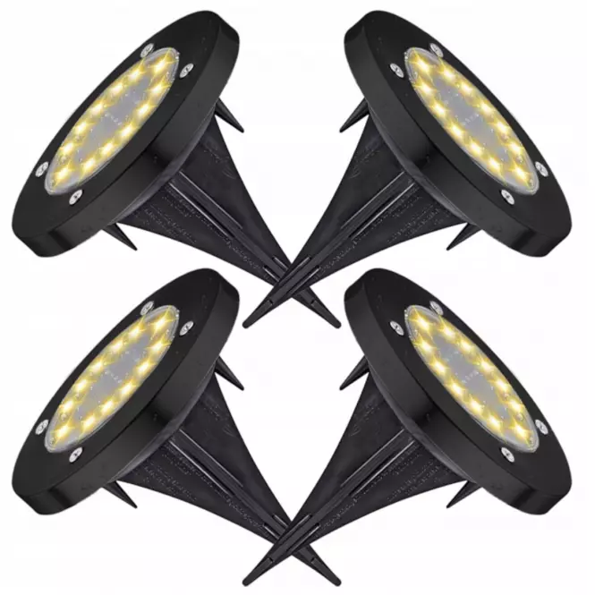 Lampa najazdowa solarna Sagita Dyski x4 46833