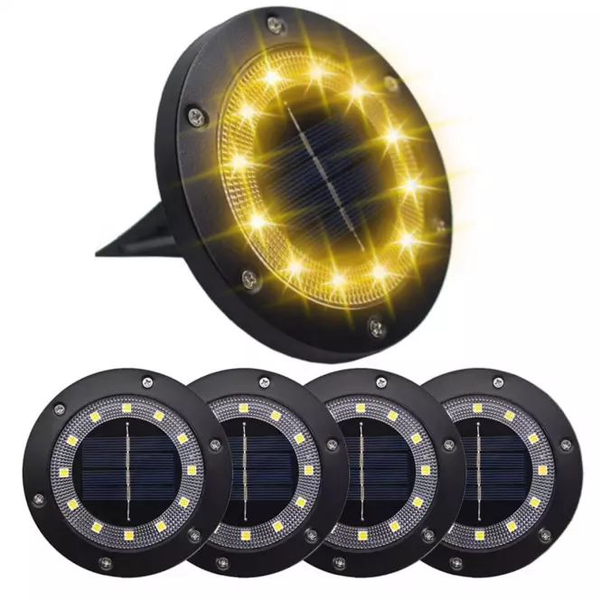 Lampa najazdowa solarna Sagita Dyski x4 46833