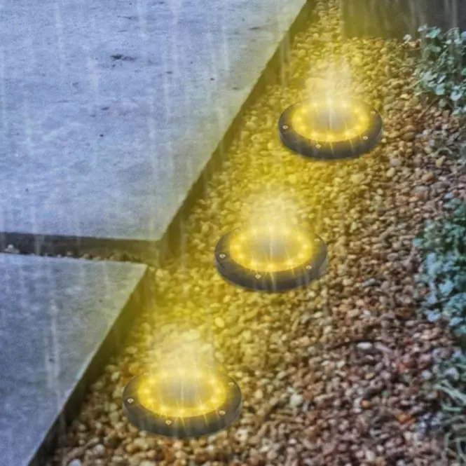 Lampa najazdowa solarna Sagita Dyski x4 46833
