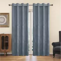 Zasłona na przelotkach YC11932/200G/023/140x250 cm szary