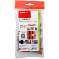 Kołki uniwersalne DuoPower 8x40 z wkrętem 40 szt. polybag