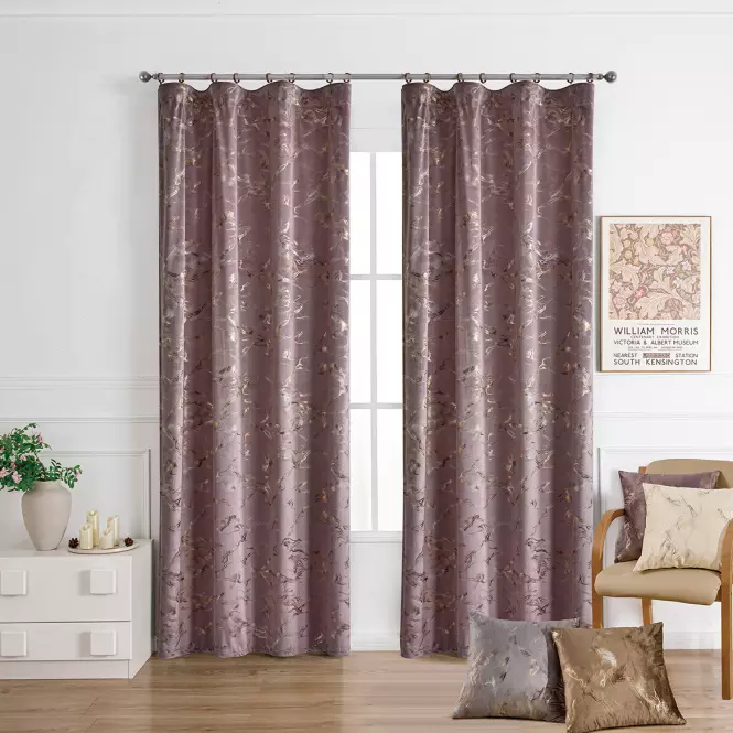 Zasłona na taśmie GOLDY VET479/3/210GSM 140x250 wrzosowy