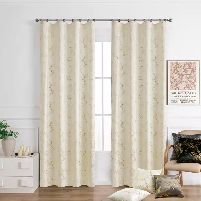 Zasłona na taśmie KLOE VET427/2/210GSM 140x250 kremowy