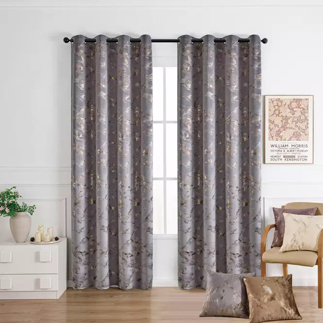 Zasłona na przelotkach GOLDY VET479/4/210GSM/140x250 szary
