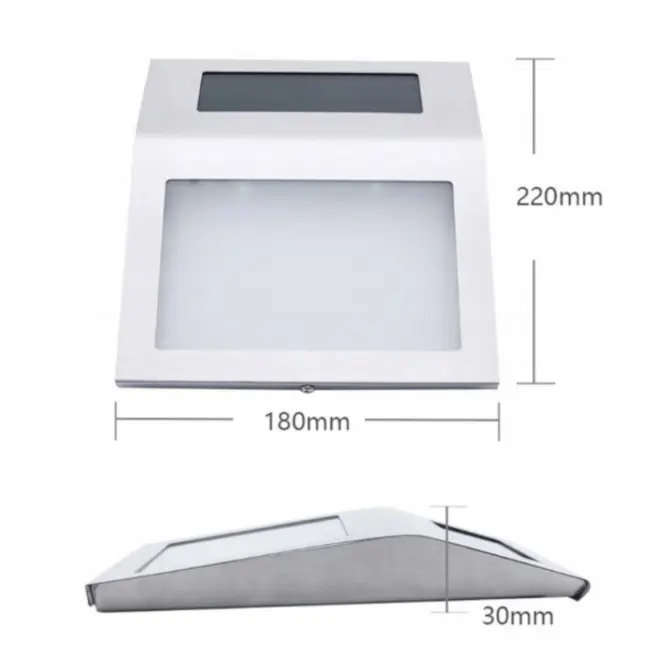 Lampa solarna Numer domu Broy 46827 Chrome