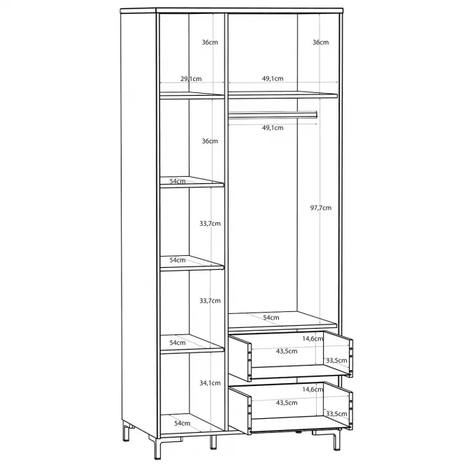 Szafa Palmerston BITS821L-M846