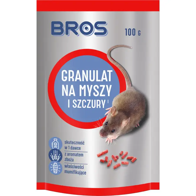 Granulat na myszy i szczury Bros 100g