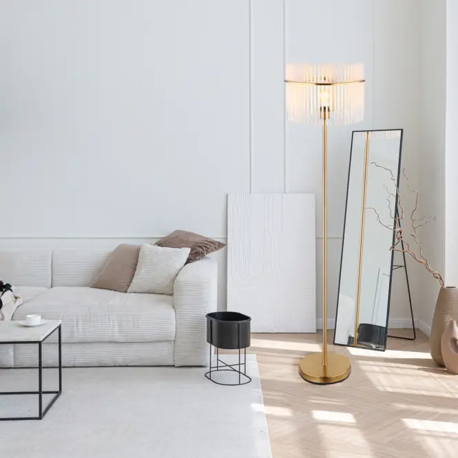 Lampa podłogowa 15698SM Gold LP1