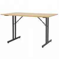 Stół Składany Marius 9573 120 Cm naturalny/czarny