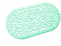 Mata do wanny 68x39cm, niebieska