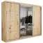 Szafa przesuwna z lustrem Palermo 250cm artisan trzydrzwiowa