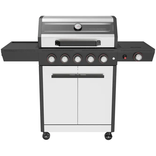 Mercado grill gazowy De Luxe silver 5+1  17.5kw PL