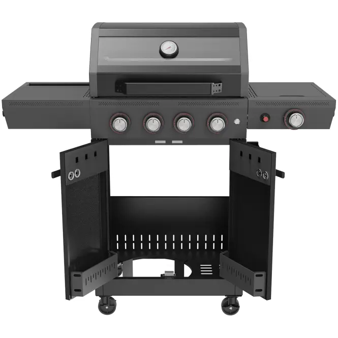 Mercado grill gazowy luxe czarny 4+1  15kw PL