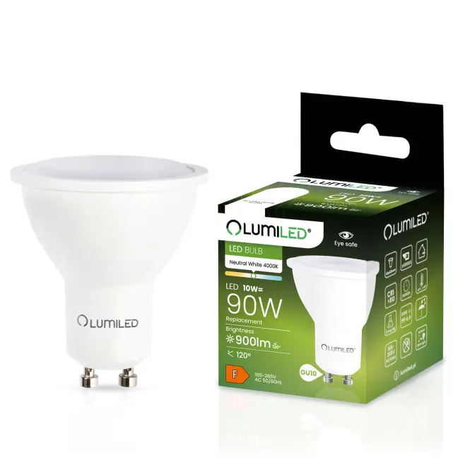 Żarówka Lumiled LED GU10 10W 840 900lm fr 120d 4000K
