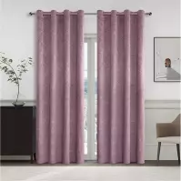 Zasłona na przelotkach YC11937/280G/13/140x250 cm wrzos