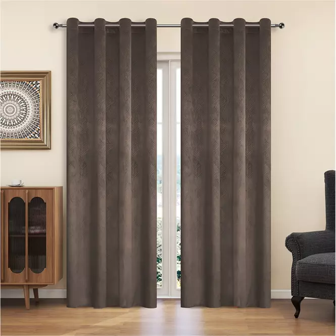 Materiał zasłonowy YC11940/200G/120 brąz 280 cm