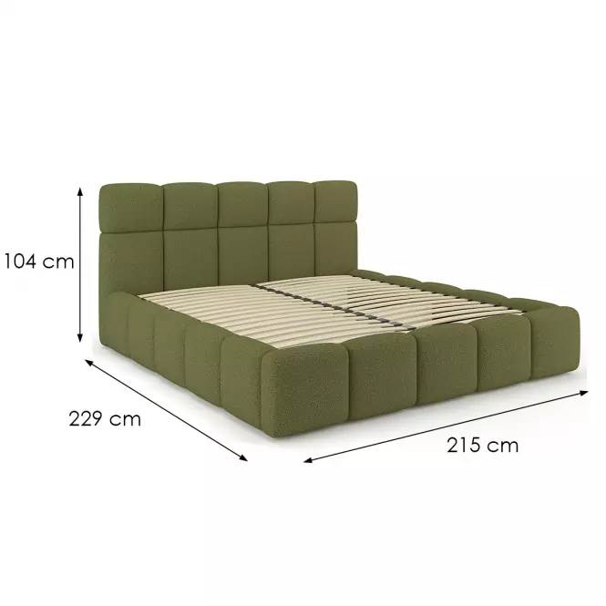 Łóżko Fluffy 180/200 Quelle 38 zielony