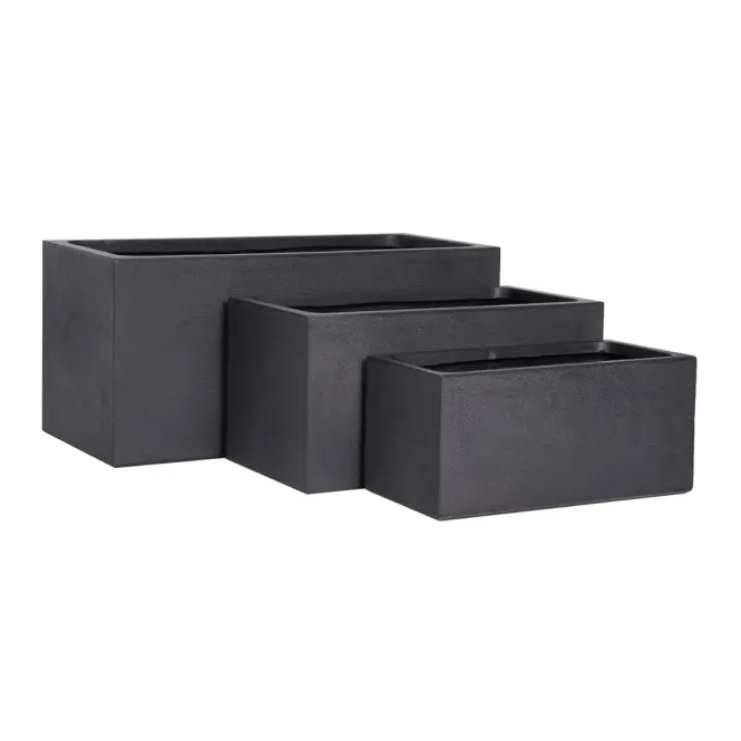 Doniczka LT24683-3S 80x37x37 P190 czarna