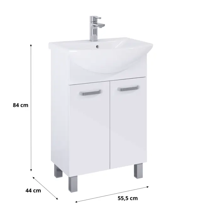 Set Uno 55 2D Biały
