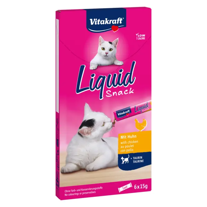 Cat liquid snack 6sz kurczak/tauryna/kot