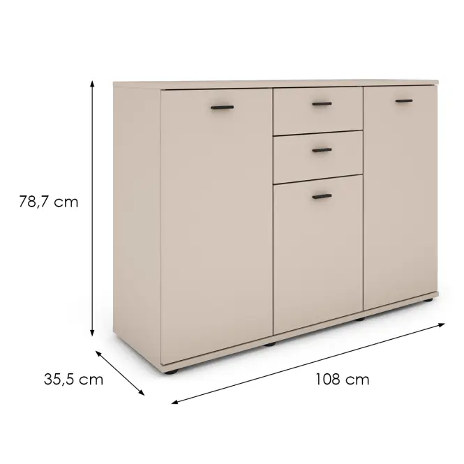 Komoda Milis 3d 2s Kaszmir
