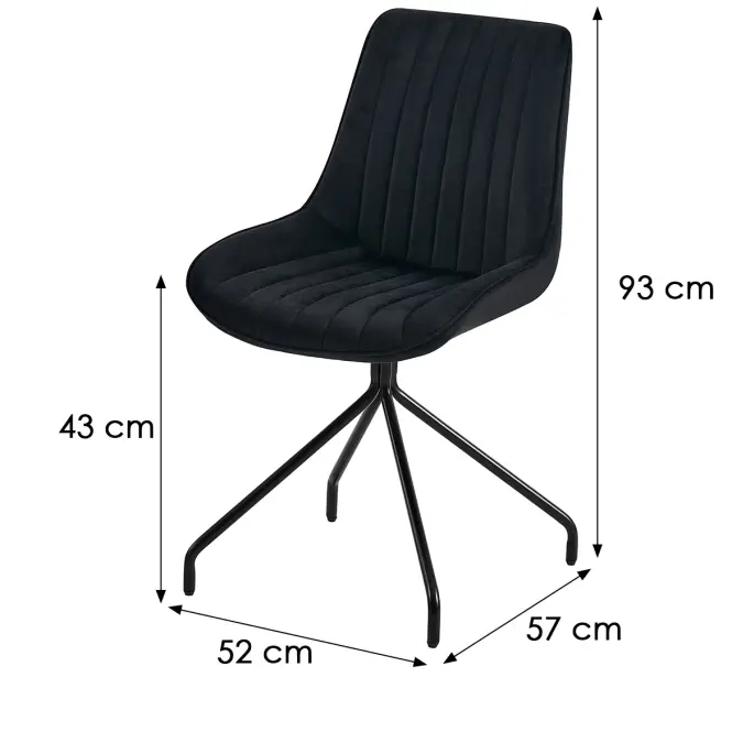 Krzesło Nussi 9406 czarne