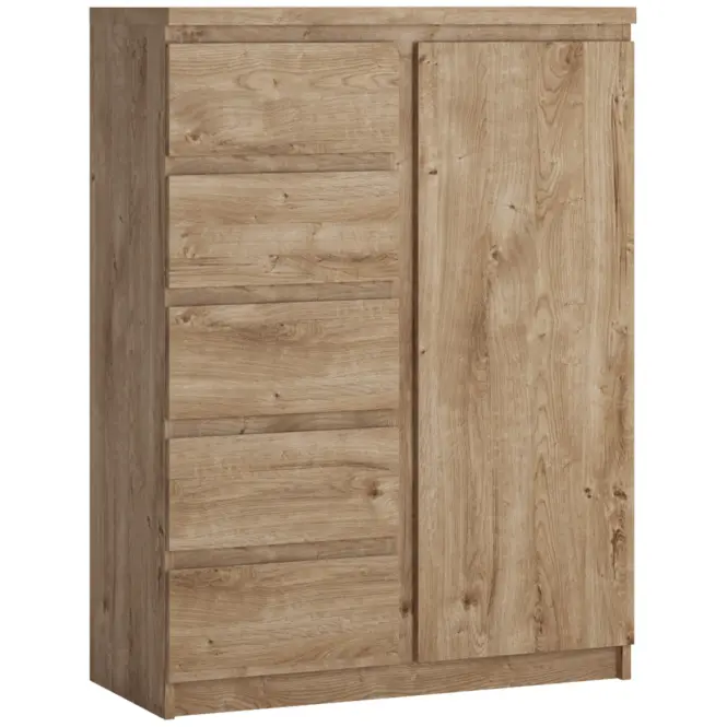 Komoda 1D5S Fribo Frik01 Dąb Ribbeck Złoty