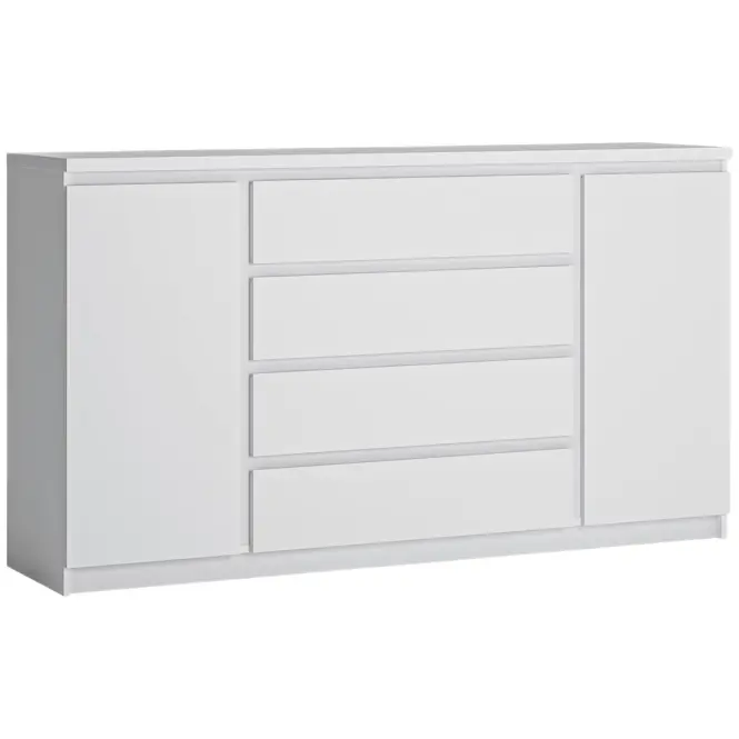 Komoda 2D4S Fribo Frik02 Biała Alpejska