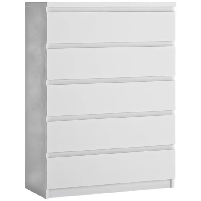 Komoda 5S Fribo Frik06 Biała Alpejska