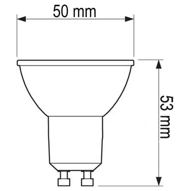 Żarówka LED GU10 6W 830 580LM FR 120D BK 3000